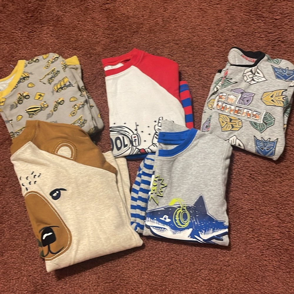 Bundle of 5 Pajama Sets size 8